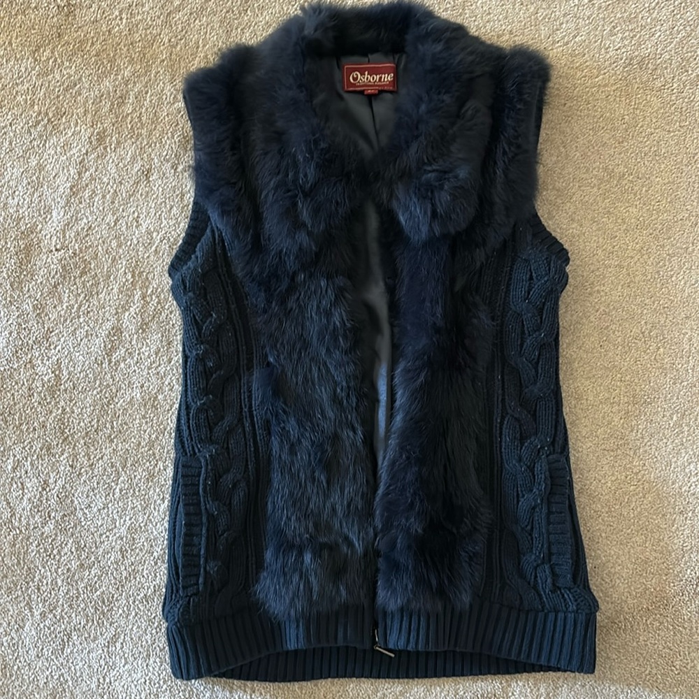 Furred Sweater Vest